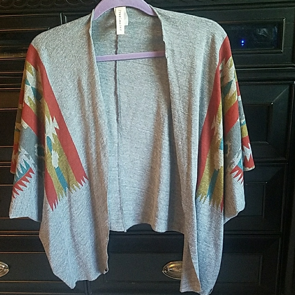 Aztec color and gray cardigan